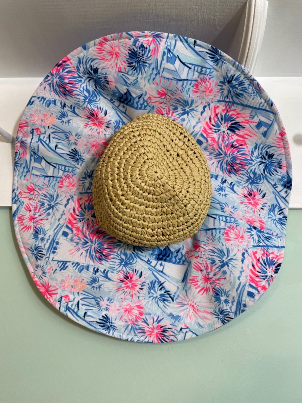 Lilly Pulitzer GWP Beach Hat Sea to Shinning Sea NWT